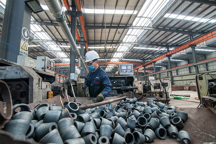 南宁网架配件-锥头加工车间